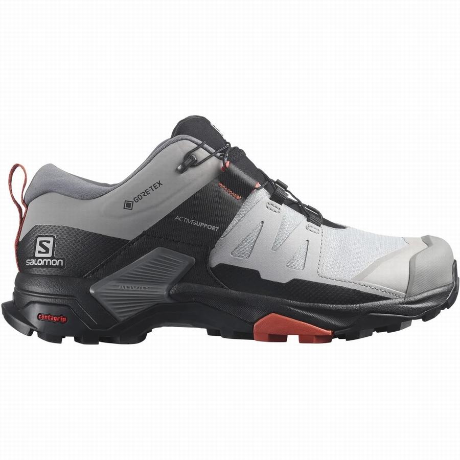 Salomon X Ultra 4 Wide Gore-tex Turisticka Obuv Damske Svetlo Siva/Čierne |FKJ7247DM|